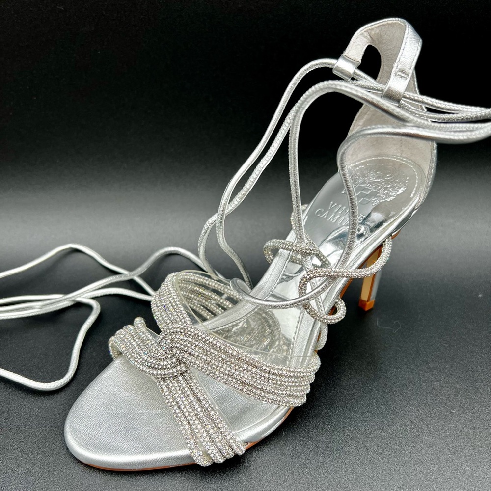 💍 Vince Camuto Women's Aimery Wrap Around Ankle Dress Sandal Heeled